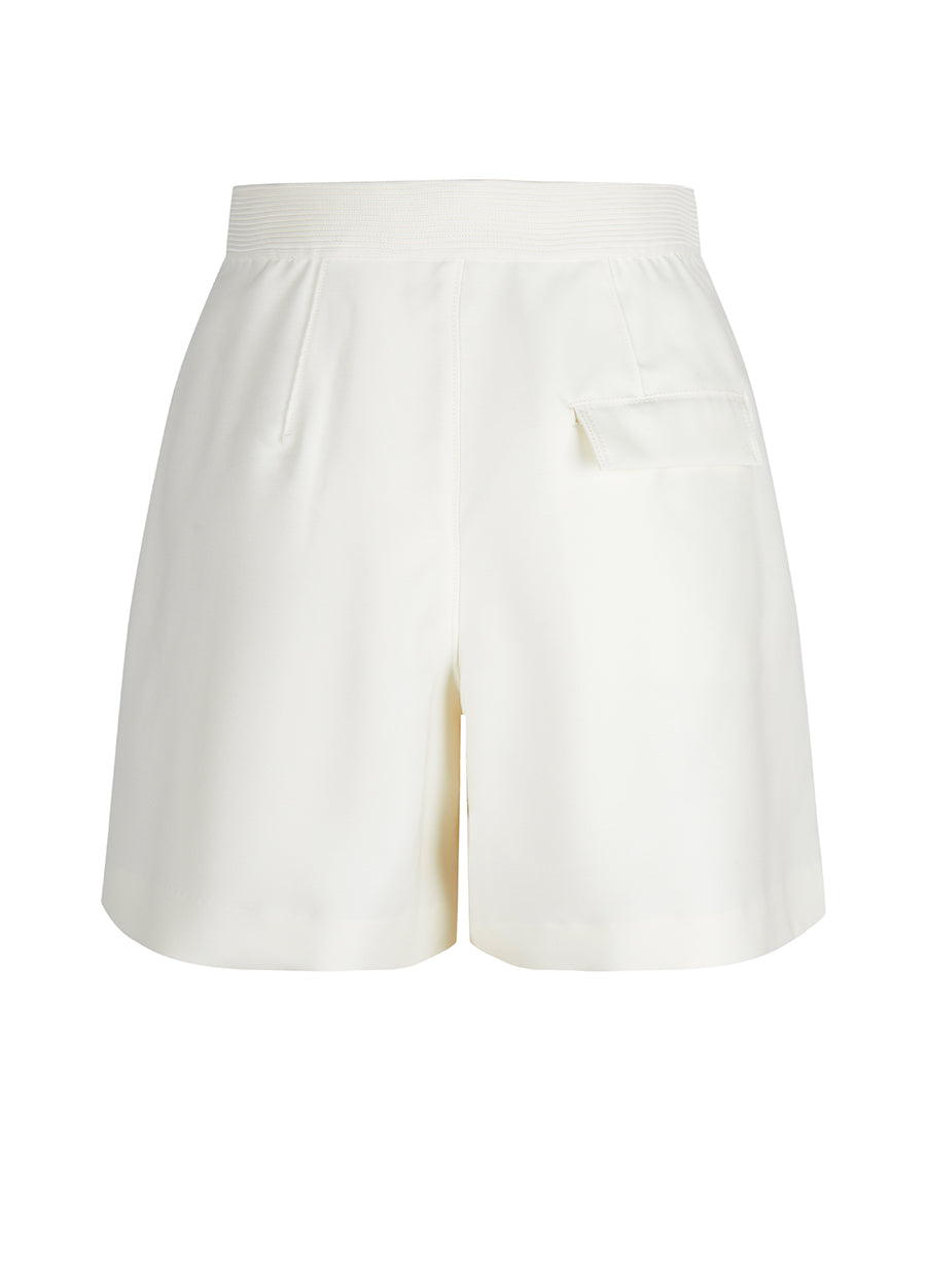 Shorts / JNBY Wool-blend Silk Elastic Waist Shorts(Spring 24)