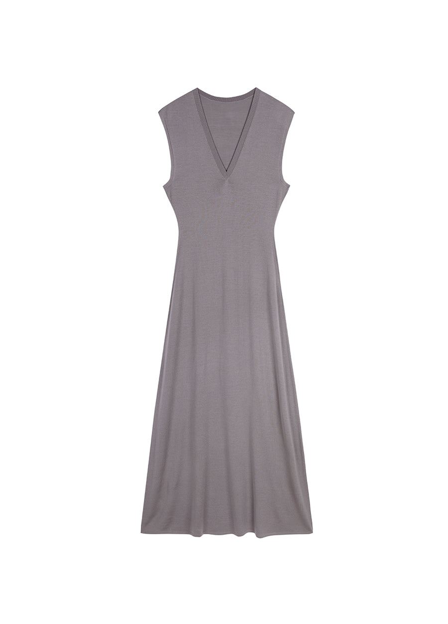 Dress / JNBY V-necked Sleeveless Calf-length Dress£¨Spring 24£©