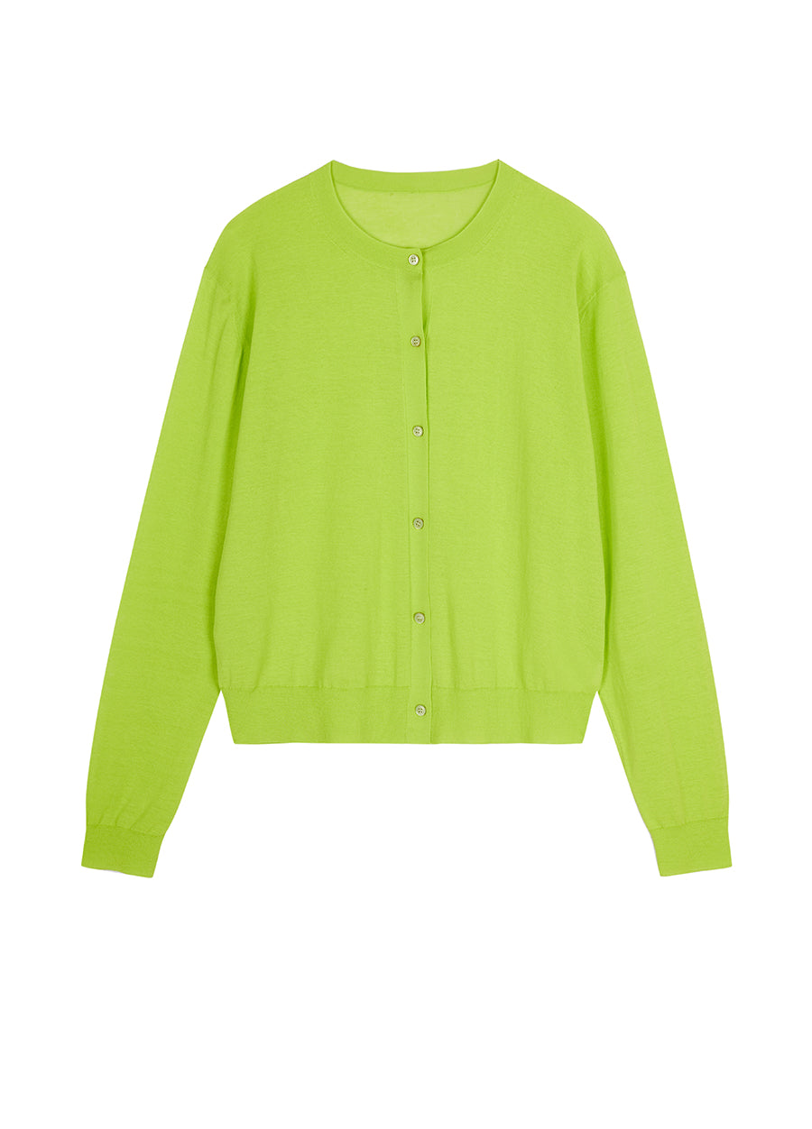 Sweater /  JNBY Relaxed Cotton Cropped Cardigan