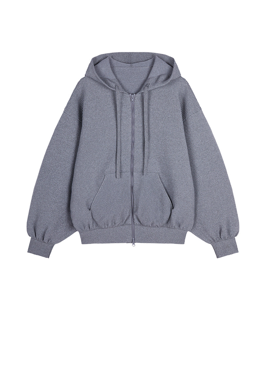 Sweater / JNBY Relaxed Hooded Cardigan