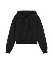 Sweatershirt / (ESG) JNBY Plum Bossom Cut-out Hoodies