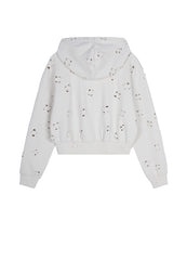 Sweatershirt / (ESG) JNBY Plum Bossom Cut-out Hoodies