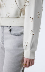 Sweatershirt / (ESG) JNBY Plum Bossom Cut-out Hoodies