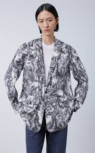 Blazer / (ESG) JNBY Miao-Inspired Prints Blazer