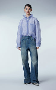 Pants / JNBY Relaxed Wide-leg Tapered Jeans