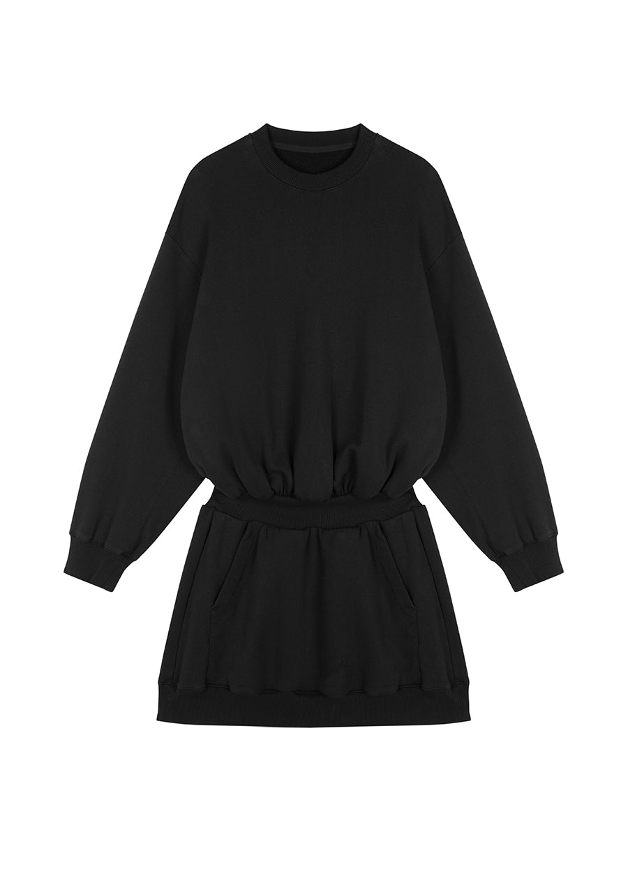 Dress / JNBY Cotton Smocked-waist Dress