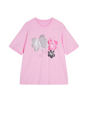 T-shirt / JNBY Relaxed Animal-print Cotton T-shirt