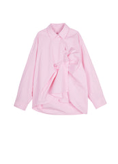 Shirt / JNBY Oversized Asymmetric Cotton Shirt