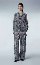 Pants / JNBY Relaxed Floral Print Silk Pants