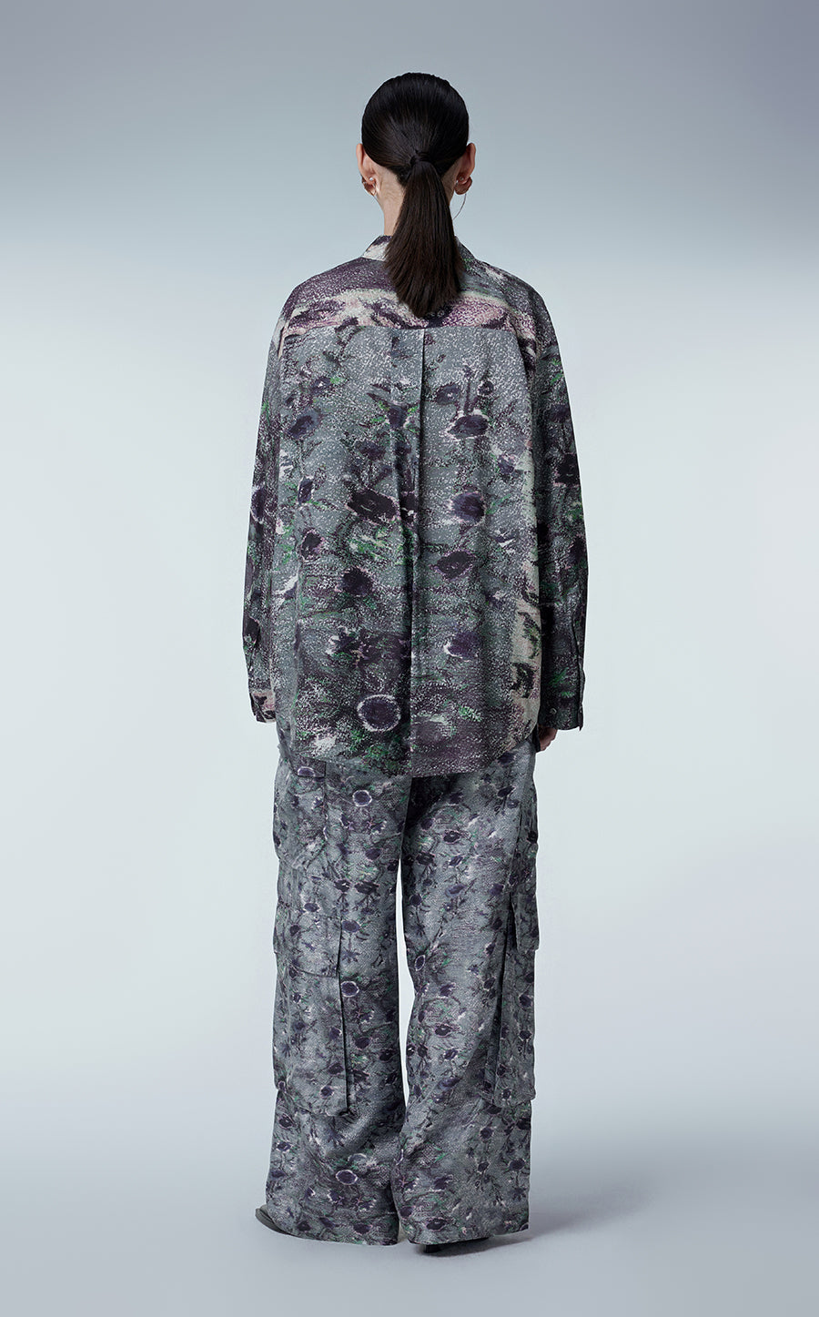 Pants / JNBY Relaxed Floral Print Silk Pants