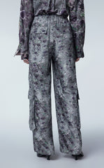 Pants / JNBY Relaxed Floral Print Silk Pants
