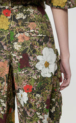 Shorts / JNBY Floral Print Straight Cotton Shorts