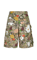Shorts / JNBY Floral Print Straight Cotton Shorts