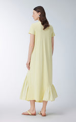 Dress / JNBY Short-sleeve Spliced Cotton Dress