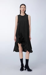 Dress / JNBY 3D-floral Asymmetric Sleeveless Dress