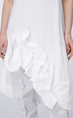 Dress / JNBY 3D-floral Asymmetric Sleeveless Dress