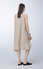 Dress / JNBY 3D-floral Asymmetric Sleeveless Dress