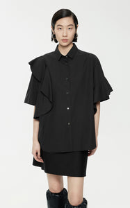 Blouse/JNBY Poplin Oversize Lined Short-sleeved Blouse
