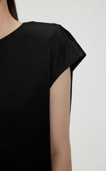 T-Shirt/JNBY Silk Loose Fitting Cap-sleeved T-Shirt