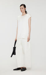 T-Shirt/JNBY Silk Loose Fitting Cap-sleeved T-Shirt