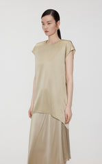 T-Shirt/JNBY Silk Loose Fitting Cap-sleeved T-Shirt