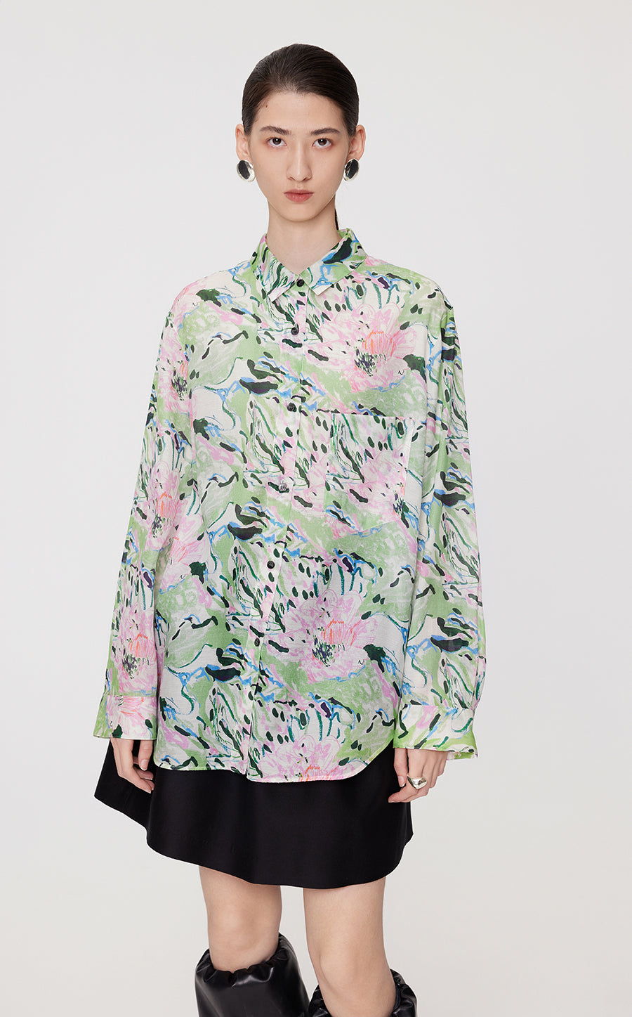 Shirt/JNBY Loose Fitting Thin Shirt