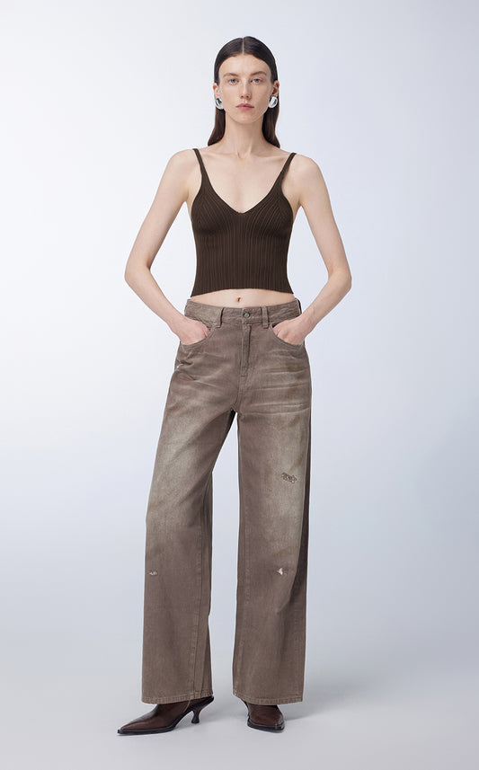 Vest/JNBY V-necked Slim Fit Knit Vest