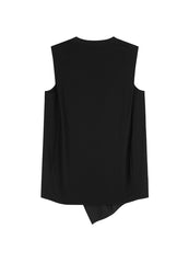 T-Shirt/JNBY Asymmetric Sleeveless T-Shirt
