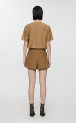 Blouse/JNBY V-neck Loose-fitting Short-sleeved Blouse