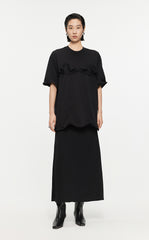 T-shirt /JNBY Drawstring Aluminum Wire Cotton T-shirt