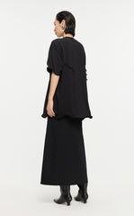 T-shirt /JNBY Drawstring Aluminum Wire Cotton T-shirt