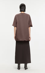 T-shirt /JNBY Drawstring Aluminum Wire Cotton T-shirt