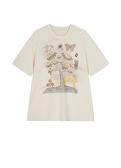 T-Shirt/JNBY Loose Fitting Short-sleeved T-Shirt