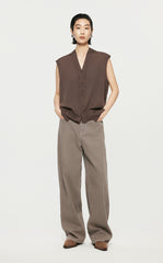 Vest/JNBY Collarless Thin Knit Vest