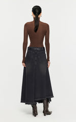 Skirt/JNBY A-line Loose Long Waist Skirt
