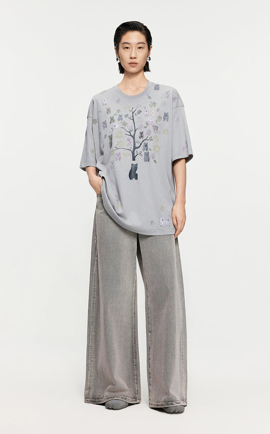 Pants/JNBY Loose Denim Pants