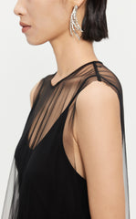 Dresses / JNBY A-line Mesh Above-the-knee Sleeveless Dresses