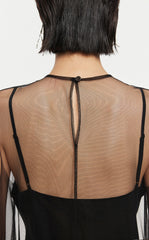 Dresses / JNBY A-line Mesh Above-the-knee Sleeveless Dresses