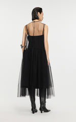 Dresses / JNBY A-line Mesh Above-the-knee Sleeveless Dresses