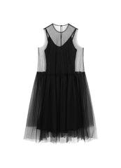 Dresses / JNBY A-line Mesh Above-the-knee Sleeveless Dresses