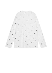 T-Shirt/JNBY Embroidered Micro Elastic Long-Sleeve T-shirt