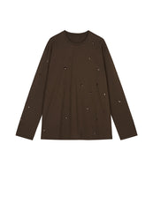 T-Shirt/JNBY Embroidered Micro Elastic Long-Sleeve T-shirt