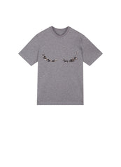 T-Shirt/JNBY Micro Elastic Loose Fitting Nail Bead Short-sleeved T-shirt