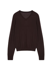 Sweater/JNBY V-neck Long-sleeved Pullover Knitted Sweater