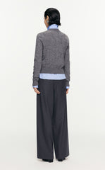 Sweater/JNBY Slim fit Retro Short Knitted Sweater