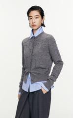 Sweater/JNBY Slim fit Retro Short Knitted Sweater