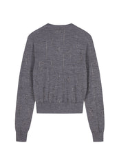 Sweater/JNBY Slim fit Retro Short Knitted Sweater