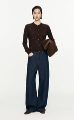 Sweater/JNBY Slim fit Retro Short Knitted Sweater