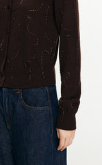 Sweater/JNBY Slim fit Retro Short Knitted Sweater