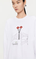 Sweatshirt / JNBY Loose Fitting Micro Elastic sweatshirt